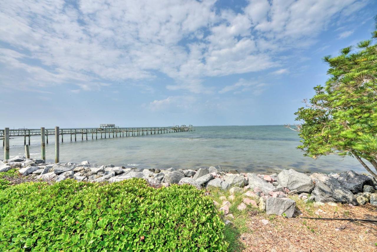 Waterfront Harkers Island Home Sunset View And Dock Exterior photo