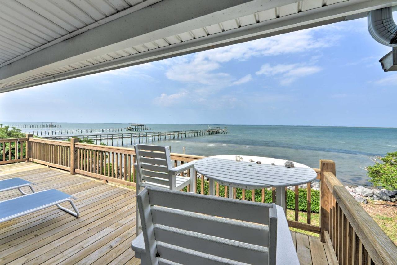 Waterfront Harkers Island Home Sunset View And Dock Exterior photo