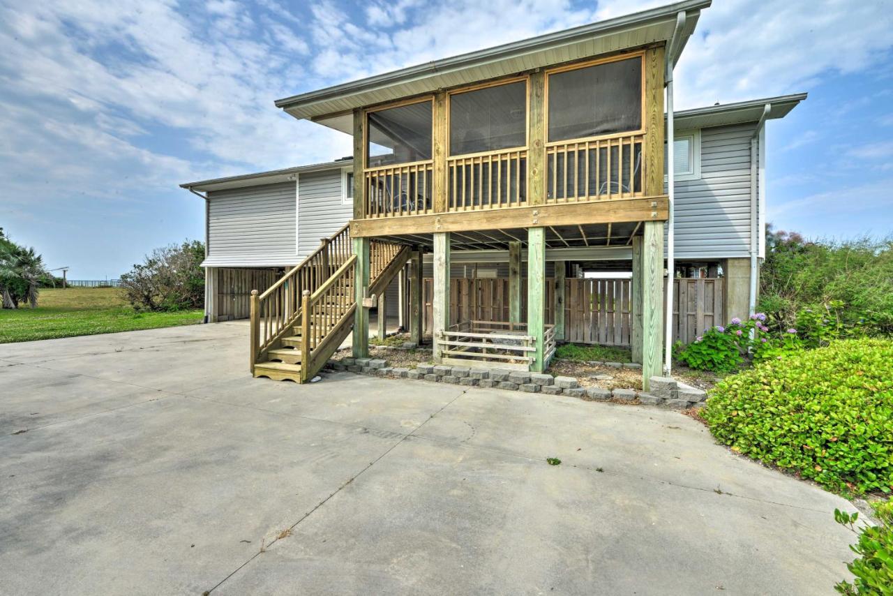 Waterfront Harkers Island Home Sunset View And Dock Exterior photo